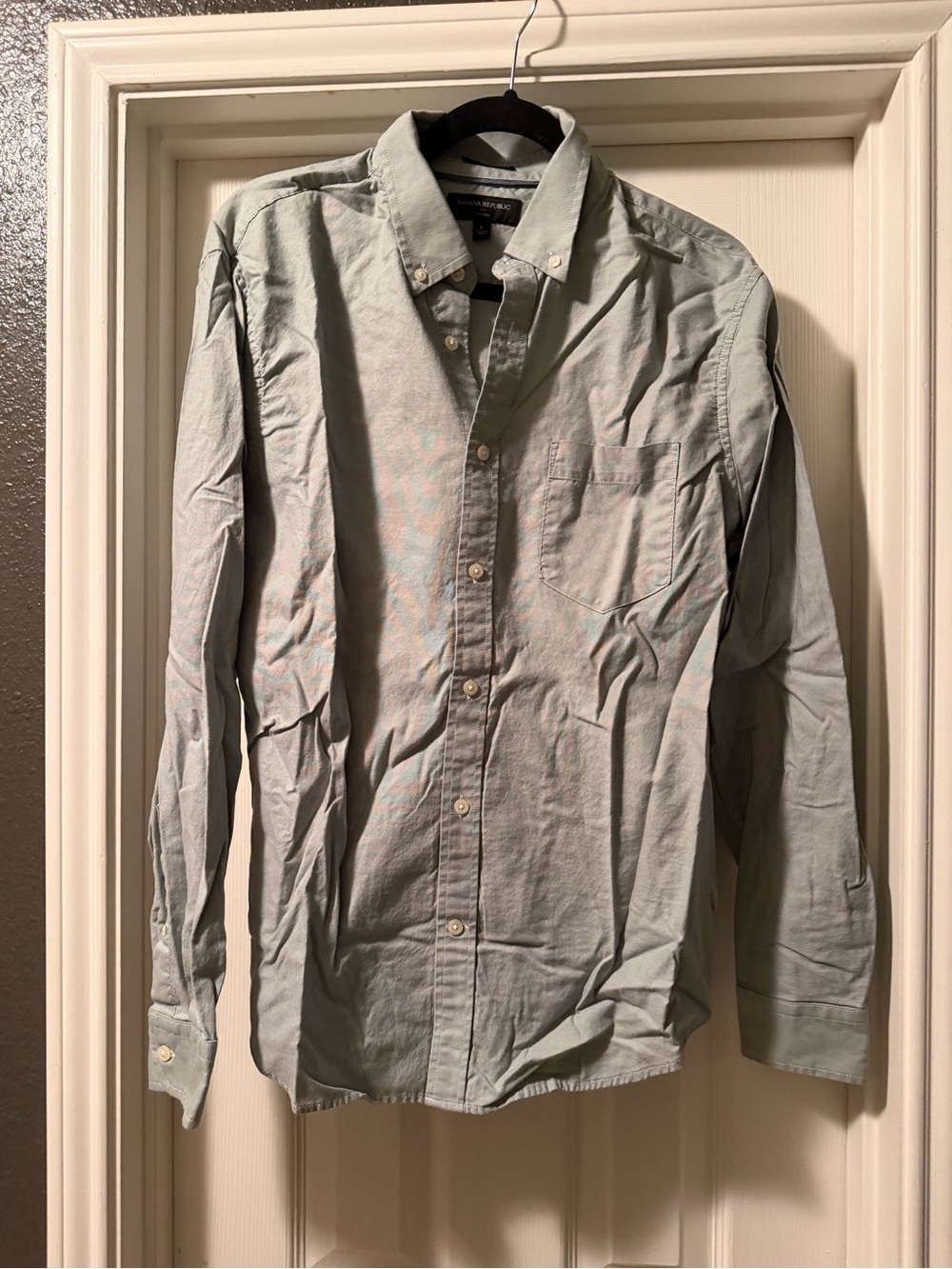 Club Room Men's Pale Sage Button-Down Oxford Shirt, Untucked Fit